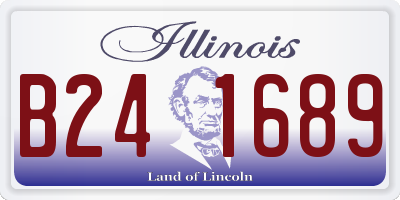 IL license plate B241689
