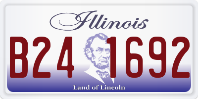 IL license plate B241692