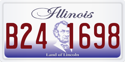 IL license plate B241698