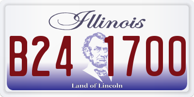 IL license plate B241700