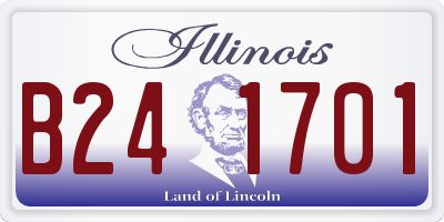 IL license plate B241701