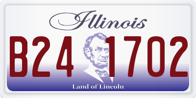 IL license plate B241702