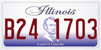 IL license plate B241703