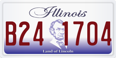 IL license plate B241704