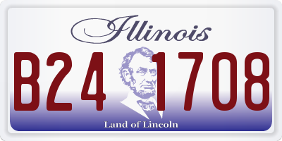 IL license plate B241708
