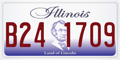 IL license plate B241709