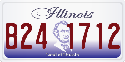 IL license plate B241712