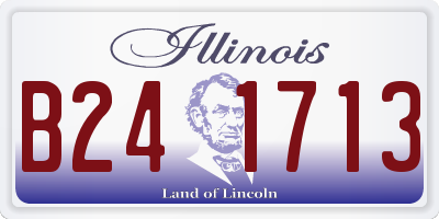 IL license plate B241713