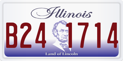 IL license plate B241714