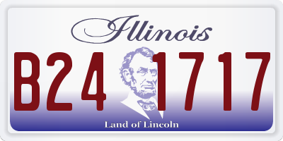 IL license plate B241717