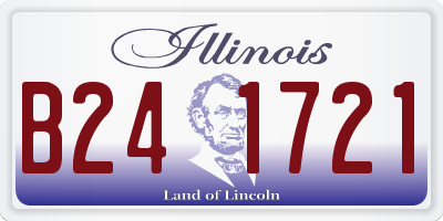 IL license plate B241721