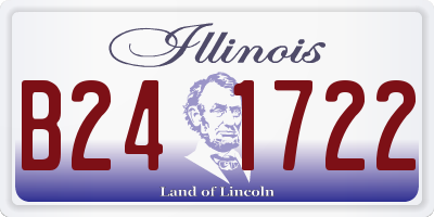 IL license plate B241722