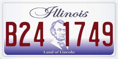 IL license plate B241749