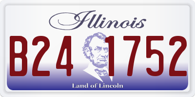IL license plate B241752