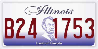 IL license plate B241753