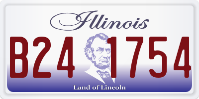 IL license plate B241754