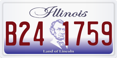 IL license plate B241759