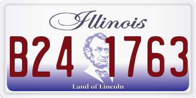 IL license plate B241763