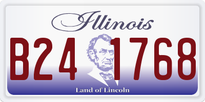 IL license plate B241768