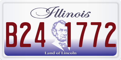 IL license plate B241772
