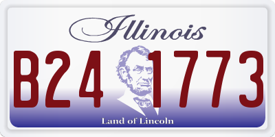 IL license plate B241773