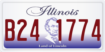 IL license plate B241774