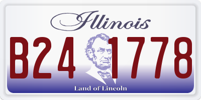 IL license plate B241778