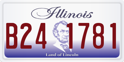 IL license plate B241781