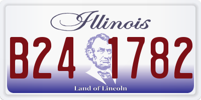 IL license plate B241782
