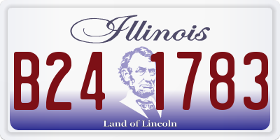 IL license plate B241783
