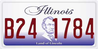 IL license plate B241784