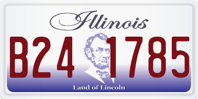 IL license plate B241785