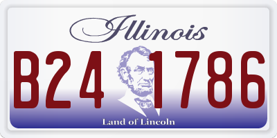 IL license plate B241786