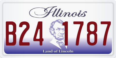 IL license plate B241787