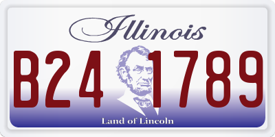 IL license plate B241789