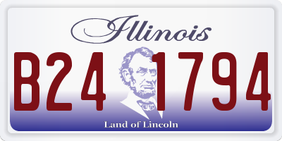 IL license plate B241794