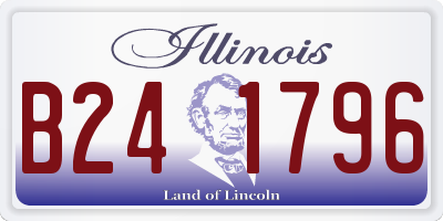 IL license plate B241796