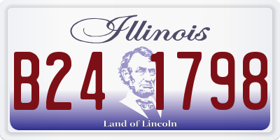 IL license plate B241798