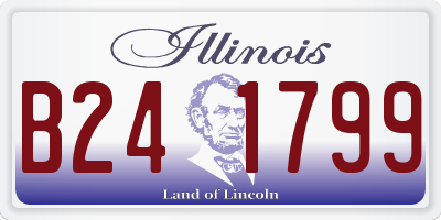 IL license plate B241799