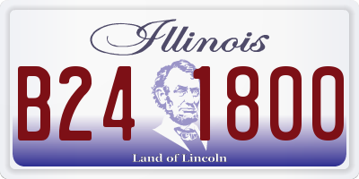 IL license plate B241800