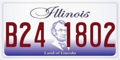 IL license plate B241802