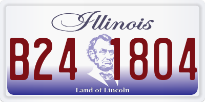 IL license plate B241804
