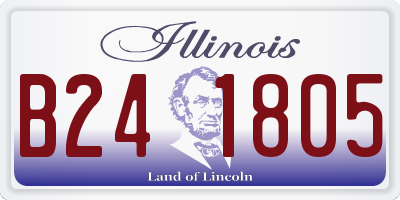 IL license plate B241805