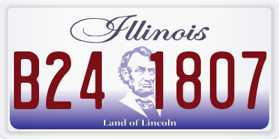 IL license plate B241807