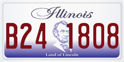 IL license plate B241808