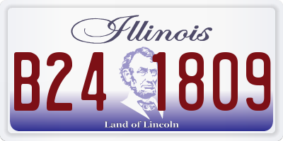 IL license plate B241809