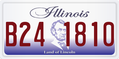 IL license plate B241810