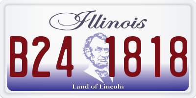 IL license plate B241818