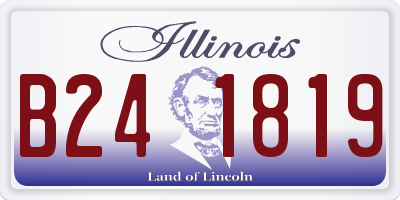 IL license plate B241819