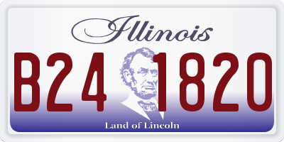 IL license plate B241820